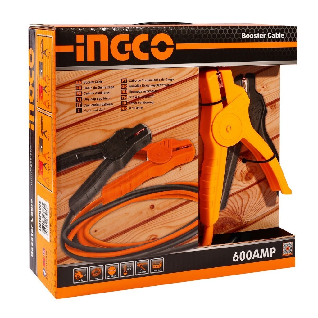 INGCO  สายพ่วงแบตเตอรี่ HBTCP6008