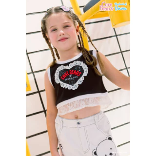 Thelandofvava 🐻 เสื้อเด็กผู้หญิง LOOK10 - VNXT0018 Black 🐻 VAVA x Care Bears 2 ลิขสิทธิ์แท้จาก vava
