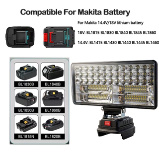 LED ไฟฉาย osuka ไฟ สปอร์ตไลท์ ไร้สาย แบตเตอรี่ พกพา โคมไฟไร้สาย สปอตไลท์ ไฟแบตเตอรี่ ไฟฉายแบต for Makita MASARU โอซู