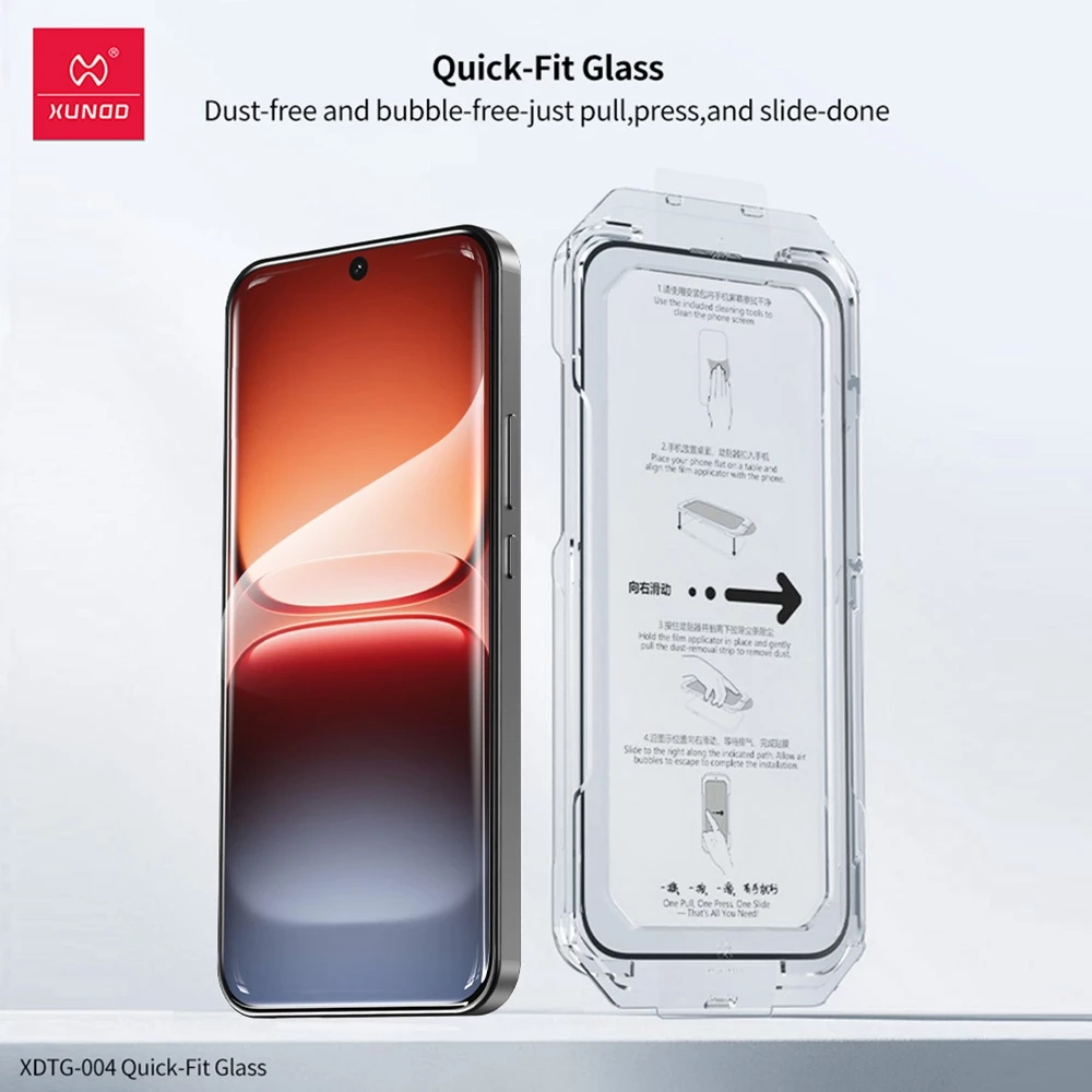 Xundd Tempered glass screen For VIVO V70 X300 Ultra Pro IQOO 15 ฟิล์มกระจกเต็มจอ ทนต่อรอยขีดข่วนและทนต่อการสึกหรอ