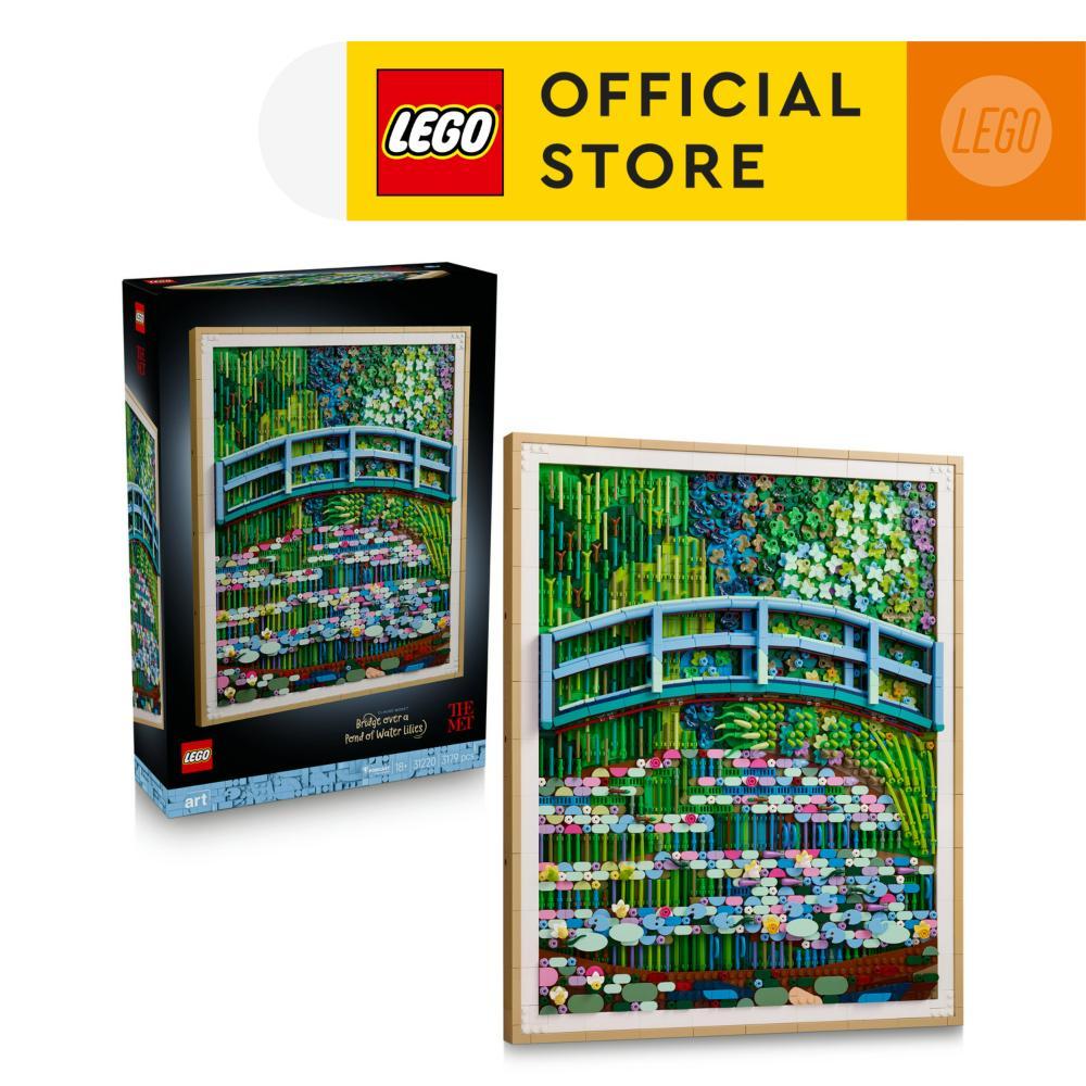 LEGO ART 31220 Claude Monet – Bridge over a Pond of Water Lilies (3179 Pieces), Building Blocks, Kids Toy