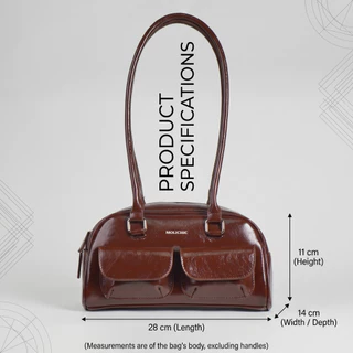 MOLICHIC Cheeky Bag กระเป๋าสะพายไหล่สไตล์เรโทร กระเป๋าสี่เหลี่ยมเล็กเรียบง่าย กระเป๋าคล้องแขนสุดเก๋