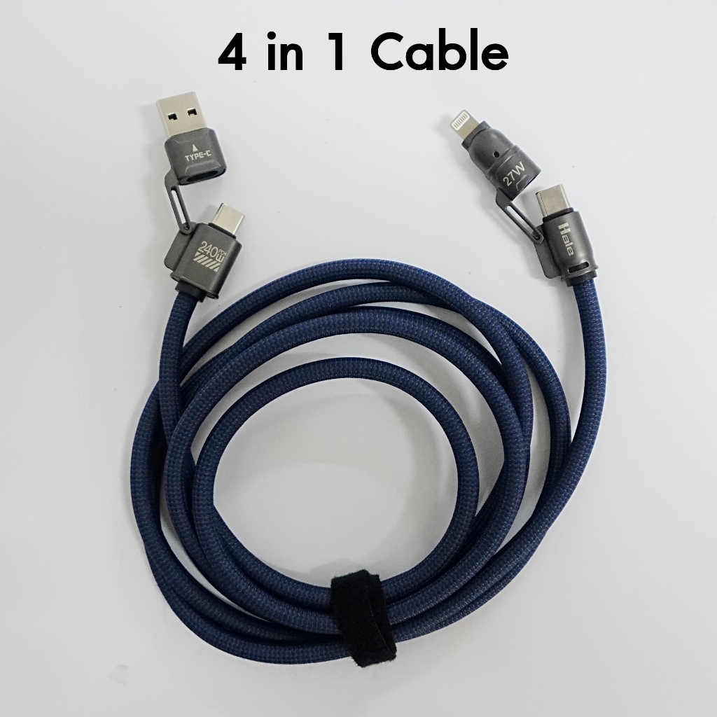 Hale Cable สายชาร์จเร็วแบบเชือกถัก มี5 รุ่น สายยาว 1.2M,1.8M กำลังไฟ 27W-100W HC-33,34,35,36,37