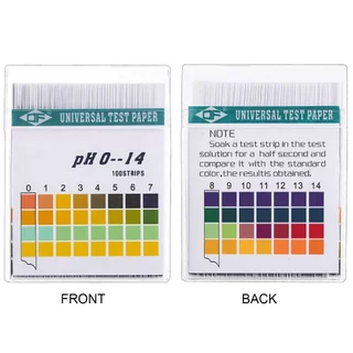 100 แท่งต่อกล่อง กระดาษวัดค่า PH กระดาษลิตมัส วัดค่ากรด-ด่าง PH 0-14 Test Paper กระดาษวัด pH ความแม่นยำสูง