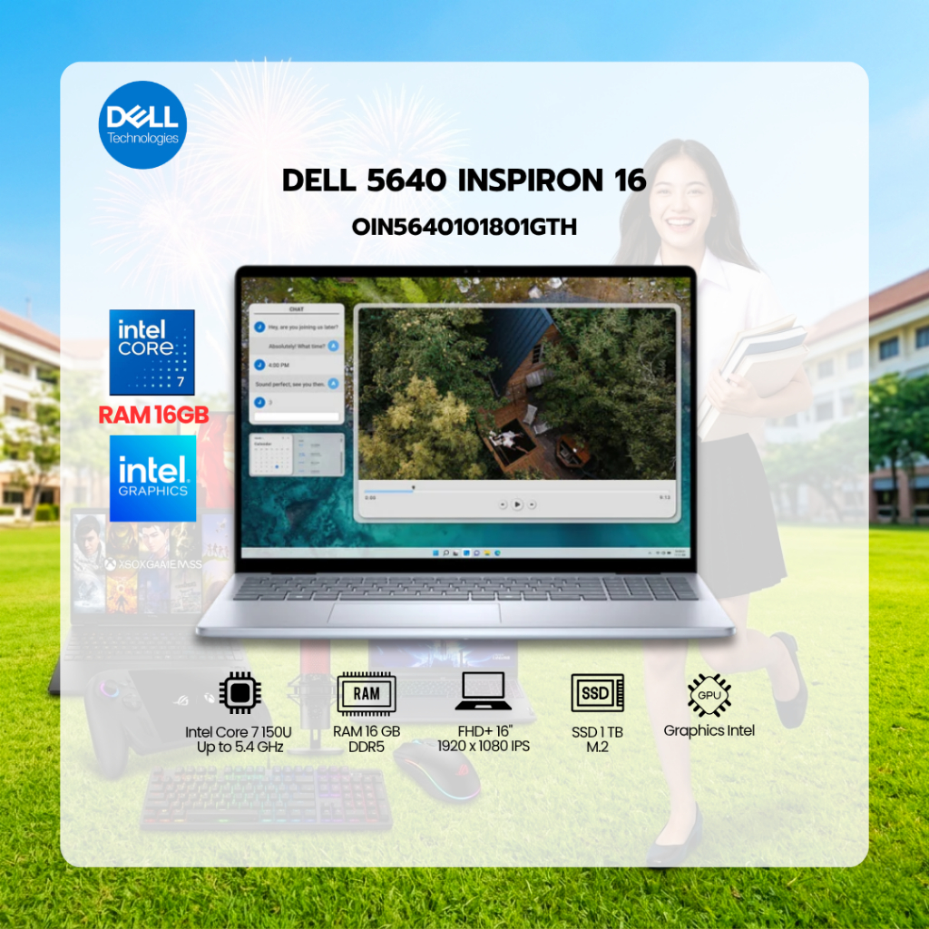 [ โน๊ตบุ๊ค  ]  Dell Inspiron 5640 (OIN5640101801GTH) BY neoshop