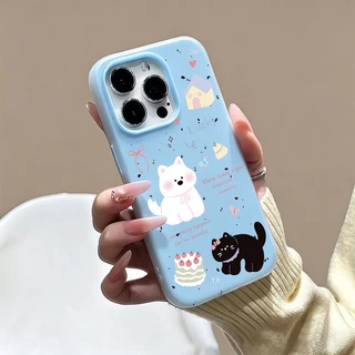 2in1 แมว เคส For VIVO V40 Pro Y02A Y02T Y27S Y36 Y77T Y91C Y50 Y30 Y17S Y16 Y19S Y22 Y03 Y18 Y15S Y15A Y17 Y12 Y20 Y21