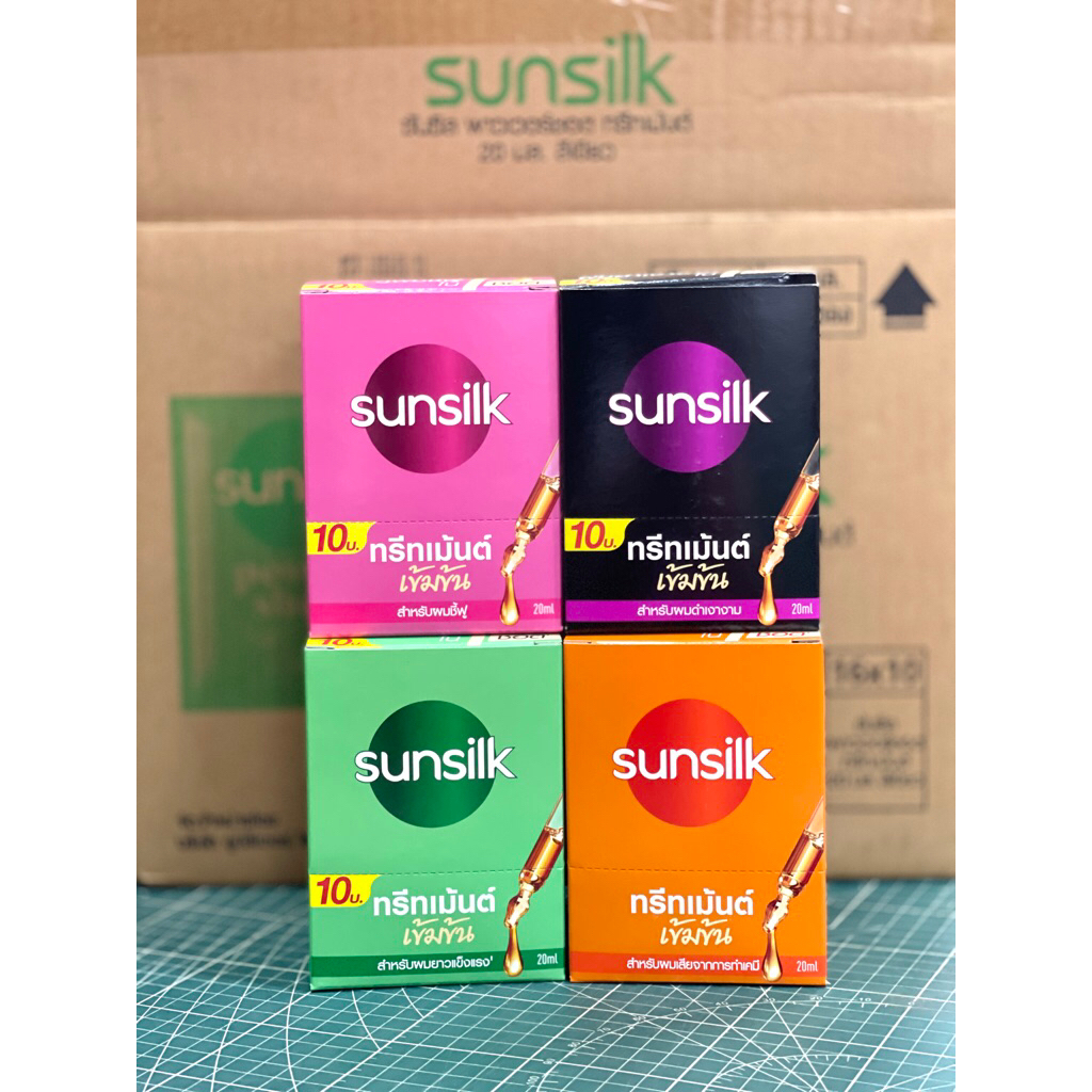 ซันซิล sunsilk ทรีทเม้นต์ เข้มข้น ปริมาณ20มล. (1กล่องมี10ซอง)