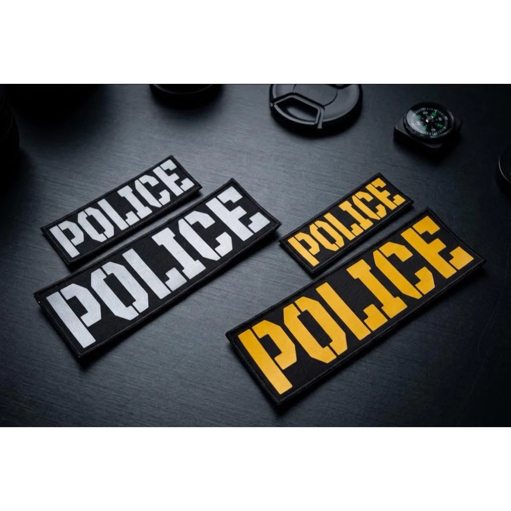 ป้ายPOLICEติดเสื้อเกราะ