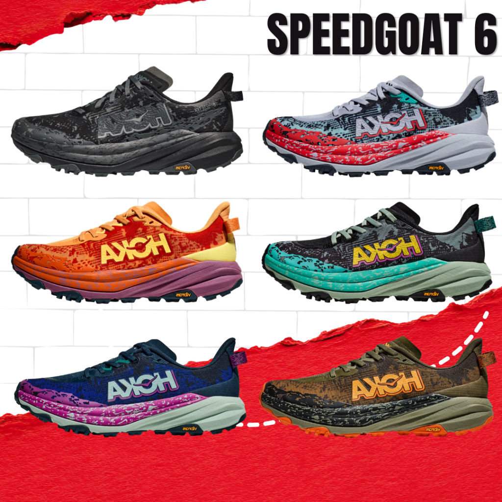 รองเท้าวิ่ง รองเท้าใส่เที่ยว Speedgoat 6 วิ่งเทรล พื้นไม่ลื่น ระบายอากาศดี สินค้าพร้อมกล่อง ส่งในไทย