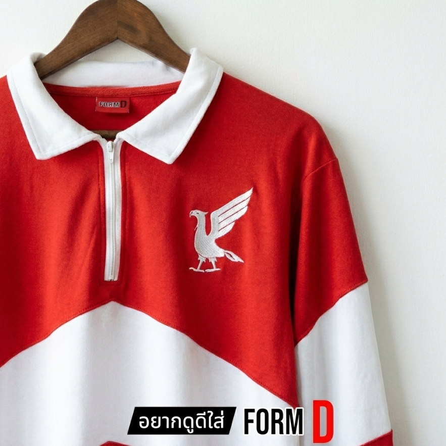 FormD New Collection YNWA เสื้อฟุตบอลหงส์แดง แขนยาวจั้ม ผ้าตัดต่อ ระบายอากาศดี ฤดูหนาว ส่งจากไทย
