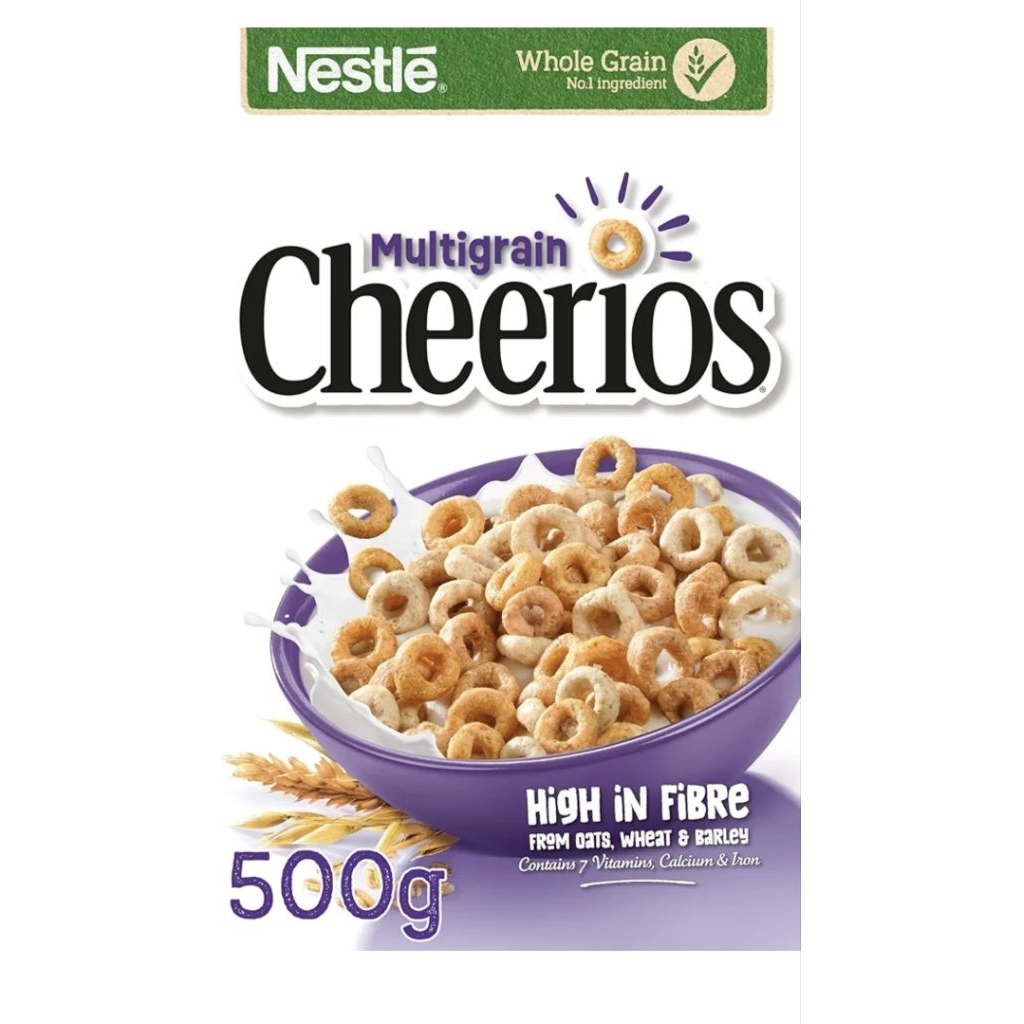 Nestle Cheerios Multigrain Cereal 500g - เนสท์เล่เชอร์ริออส ซีเรียล  ขนาด 500กรัม