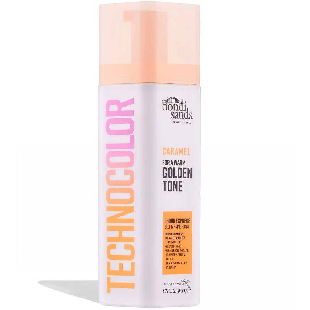 พร้อมส่ง ของแท้ Bondi Sands Technocolor 1 Hour Express Self Tanning Foam (200ml) (Caramel/Magenta)