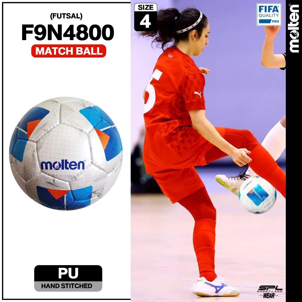 MOLTEN ลูกฟุตซอลเย็บ หนังพียู Futsal HS PU Ch F9N4800 FIFAPRO (1900)