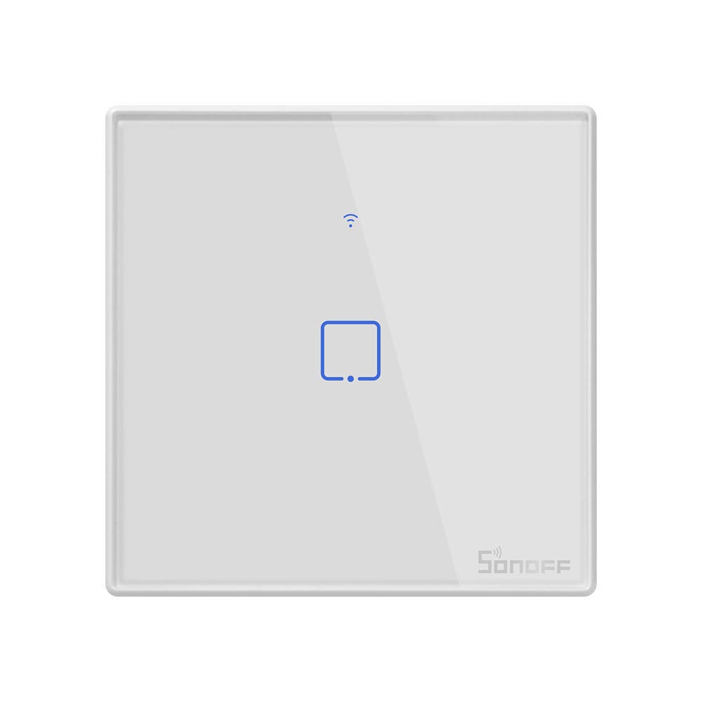 Sonoff T2UK 1 Gang (WiFi + RF 433 Mhz) White Touch Switch