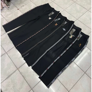 B9107-6XL ดำ กางเกงขายาวผ้ายืดเกาหลี เนื้อผ้านิ่มคนอวบใส่ได้ใส่สบายมาก B9107-6XL ดำ