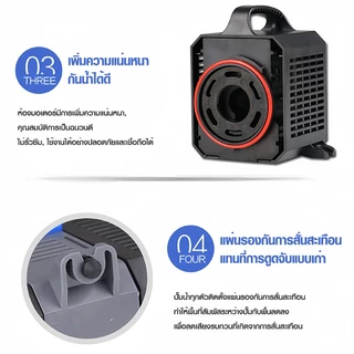 ปั๊มน้ำ ปั้มตู้ปลา GRECH [CTP-5000/16000] ปั๊มเซรามิค ประหยัดไฟ 30% ใช้ได้ทั้งน้ำจืดเเละทะเล ปั๊มบ่อปลาแรงดันสูง