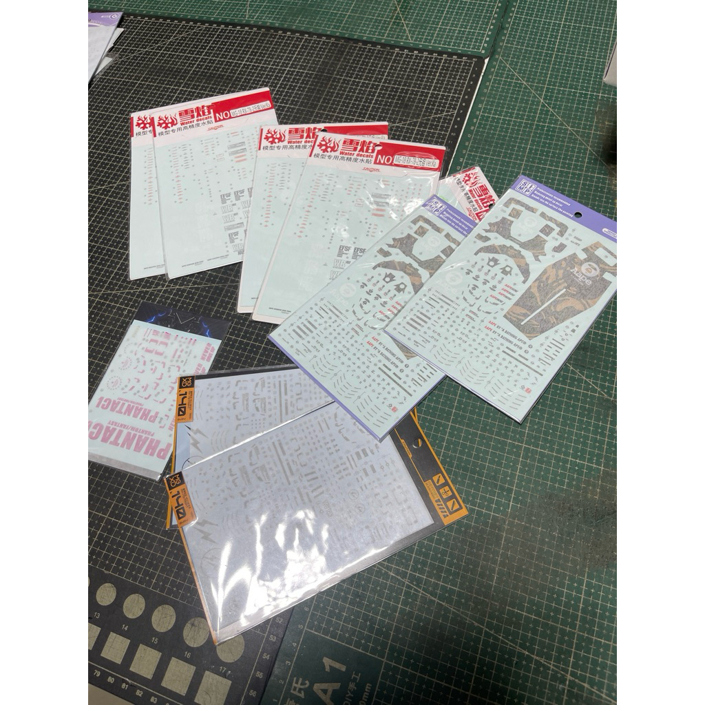Water Decal Pg/Mg/Rg RX-78-2 Ver 2.0/3.0/Ver Ka หลายแบบ หลายเวอร์ชั่น