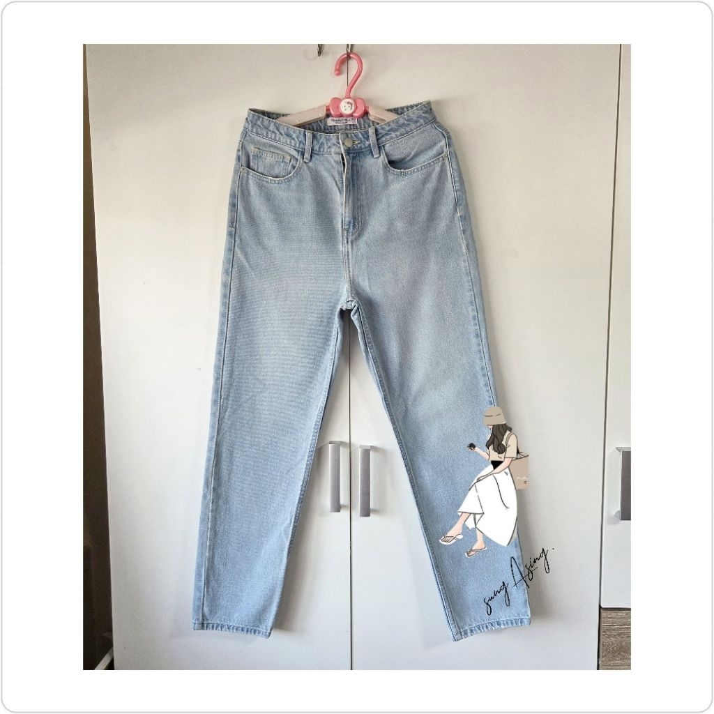 🦋 กางเกงยีนส์ BEVERLY HILLS -POLO CLUB แท้ 💯 มือสอง🙋‍♀️ ใส่ 2 ครั้งสภาพดีมากเอว28" สพ38" ยาว38"#กางเ