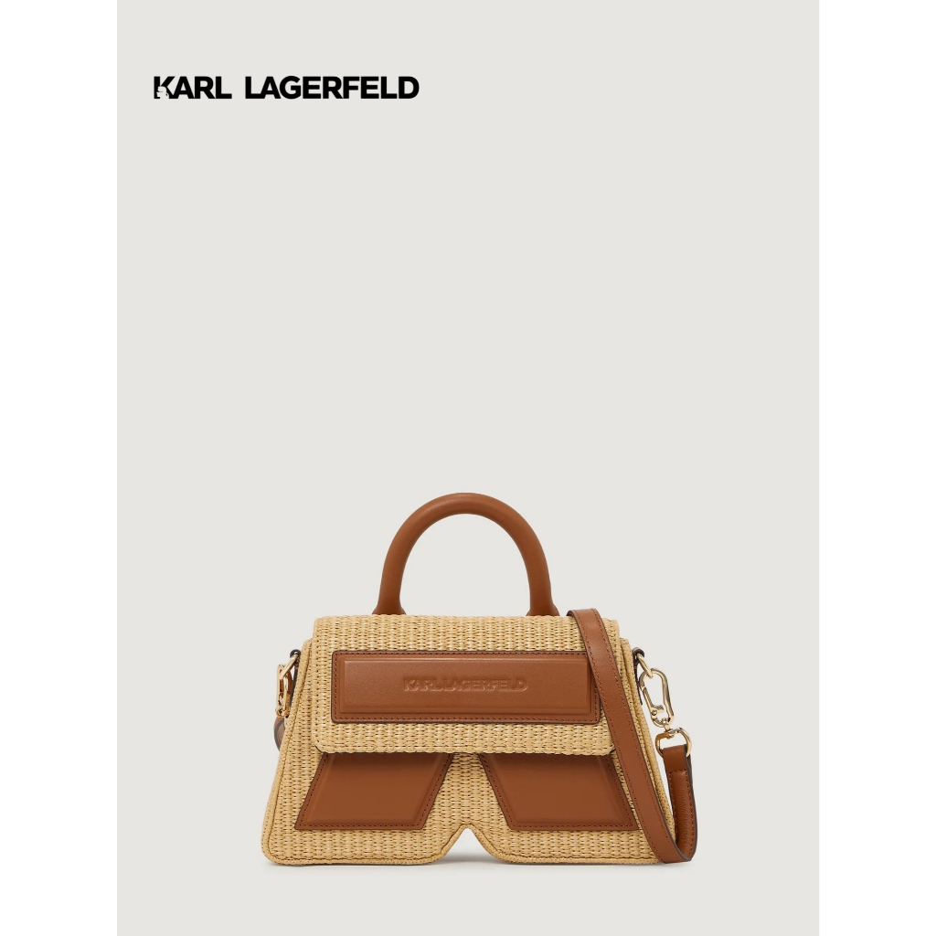KARL LAGERFELD - IKON K WOVEN TOP HANDLE BAG B2W30024