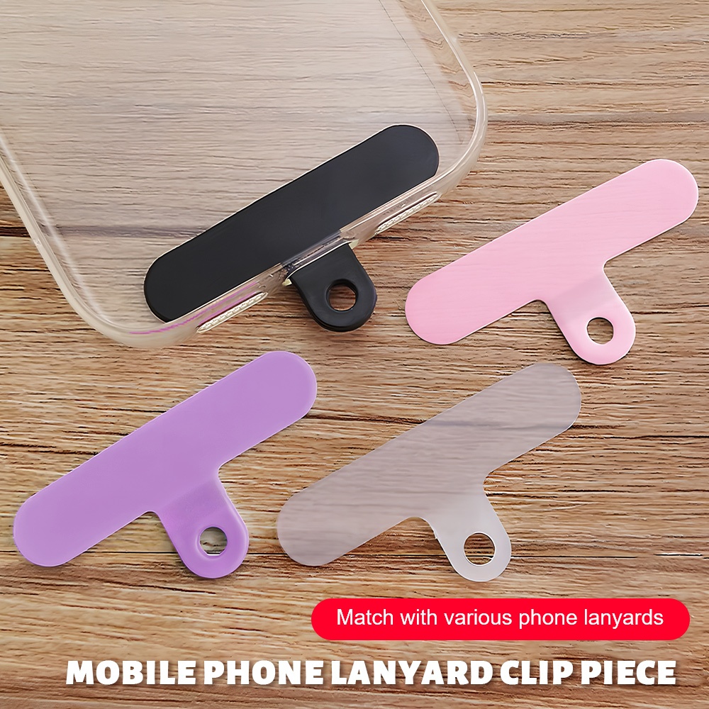 แผ่นรองสายคล้องโทรศัพท์ PU สีสันสดใส Universal Phone Patch กันหลุด แบบพกพา