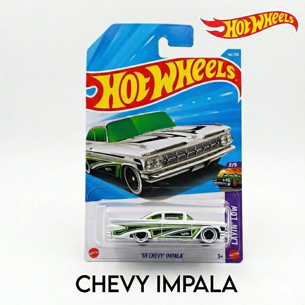 โมเดลรถเหล็ก Hot Wheels รุ่น CHEVY IMPALA  ลิขสิทธิ์แท้ hotwheels รถของเล่น BBC3
