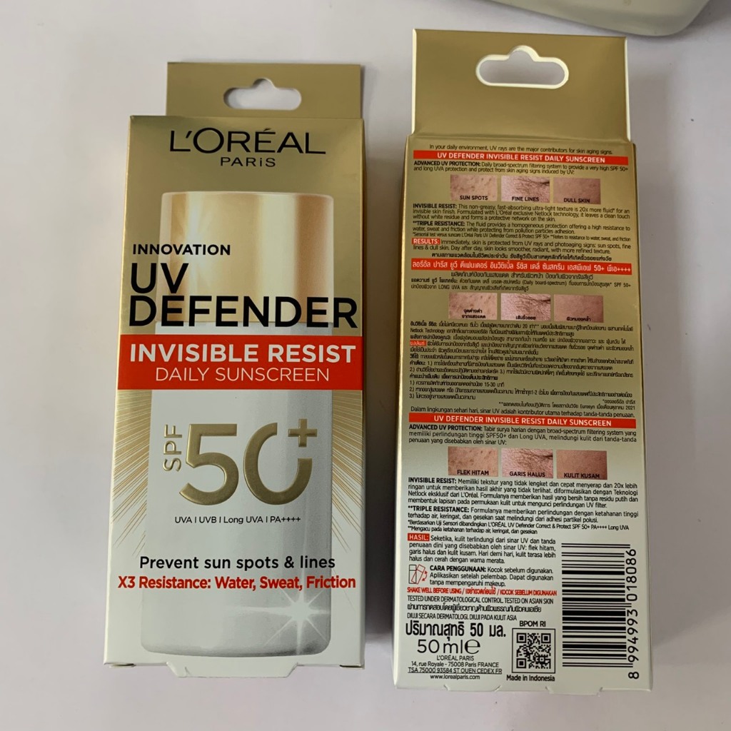 แท้/ส่งไว (1ชิ้น)กันแดด Loreal  50ml เซรั่มกันแดดสูตรบางเบา