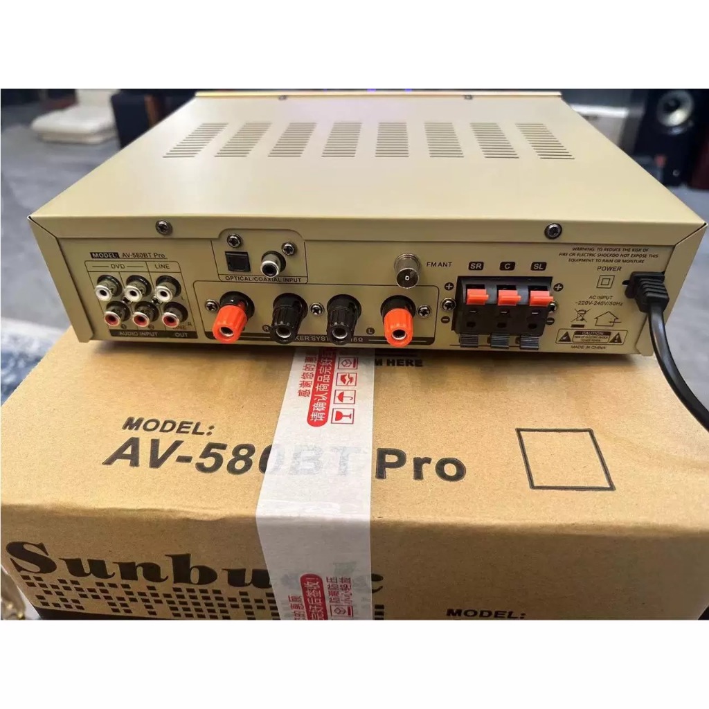 580PRO 5000 วัตต์ ระบบเสียงเซอร์ราวด์ 5 แชนแนล ชุดแอมป์ + ลำโพง 6.5 นิ้ว บลูทูธ 5.4 คาราโอเกะที่บ้าน Bluetooth Amplifier ราคา ถูกที่สุด ดีลบีเคเค แกลเลอรีภาพที่ 6