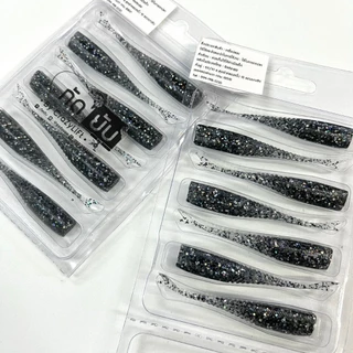 เหยื่อยาง กัดยับ รุ่น เขี่ยยับ 6cm/1.1g (7ตัว/แพ็ค) เหยื่อปลอมตกปลา Kadyub Keayub Soft Bait Fishing Lure for Ultralight