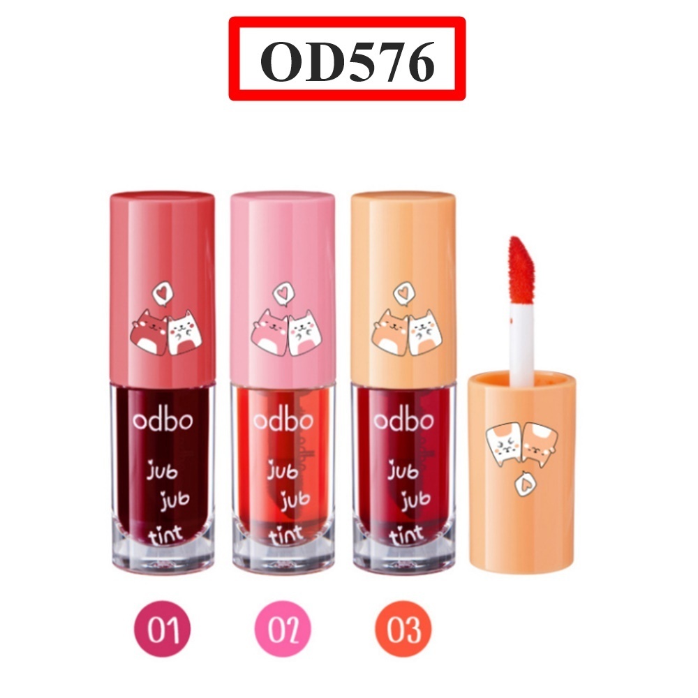 Odbo jub jub tint 3g  โอดีบีโอ จุ๊บ จุ๊บ ทิ้นท์ ลิปทิ้นท์ (OD576)