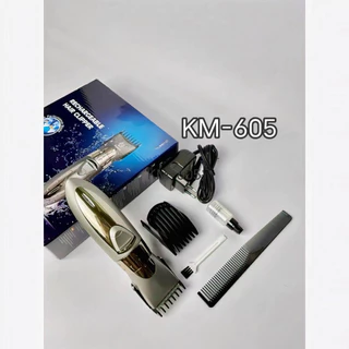 ของแท้💯รุ่น KM-605 บัตตาเลี่ยนตัดแต่งหนวดและทรงผม(grey)