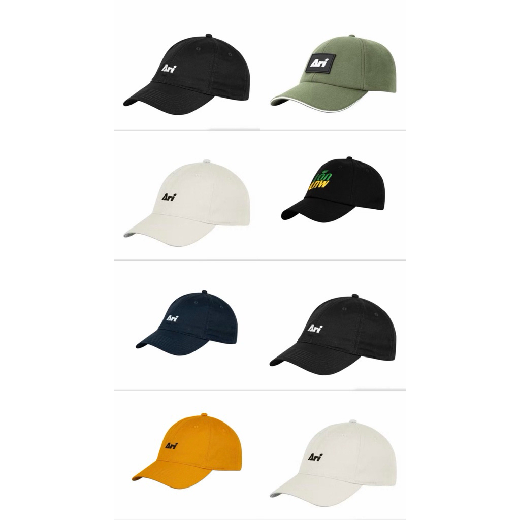 หมวก ARI ESSENTIALMIMINI LOGO CAP - หมวก อาริ มินิโลโก้ สีดำ สีครีม