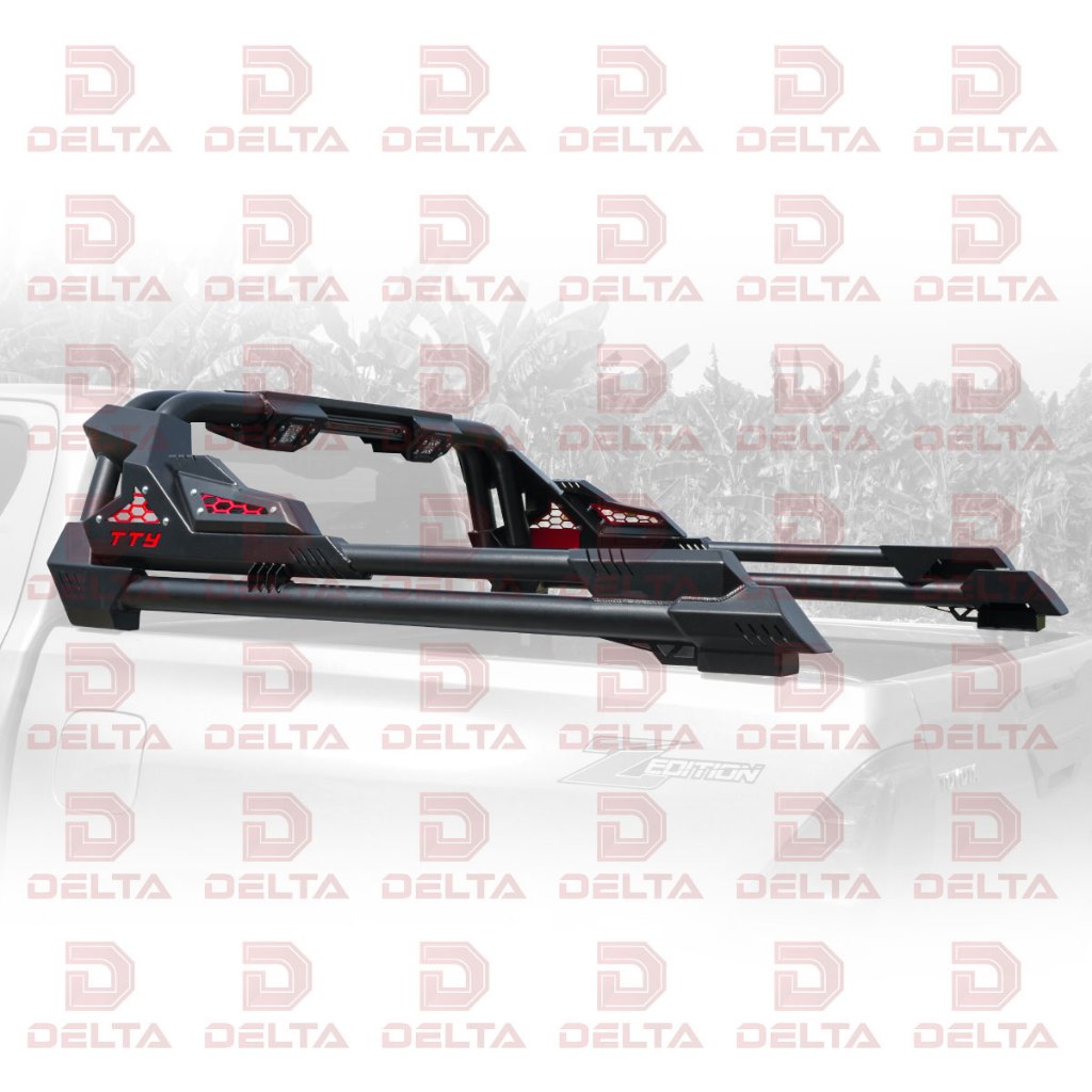 Roll bar mẫu RBY-03 kèm đèn báo, đèn lùi, Roll bar trang trí xe tải phong cách off‑road phiên bản mới! Đẹp, phong cách, mạnh mẽ, lắp đặt được cho mọi dòng xe.