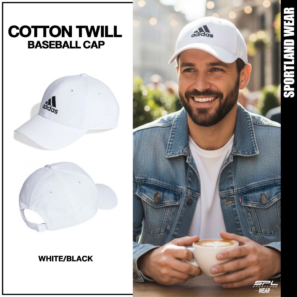 Adidas อาดิดาส หมวกแก๊ป หมวกเบสบอล Cap Cotton Twill Baseball IB3243 WH (900)
