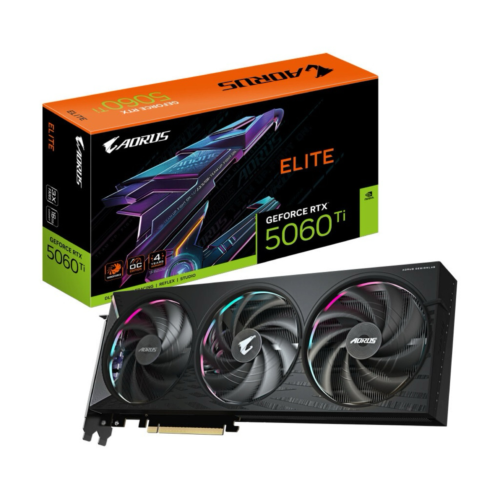 RTX5060TI/16GB GIGABYTE AORUS ELITE (D7) ประกัน jib13/11/2028