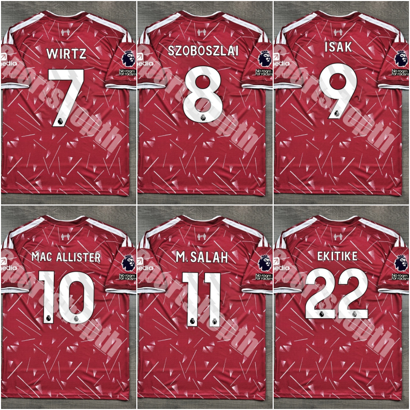 เสื้อฟุตบอล ลิlวoร์wูล Home 2026/27 อาร์ม EPL เบอร์ชื่อหลายคน