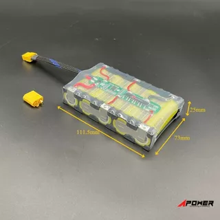 แบตลิเธียม Li-ion 5S 18V-21V 5000mA 21700 แบตลําโพงบลูทูธ หรืองาน DIY มี BMS ป้องกัน(หุ้มฟิล์มใส)