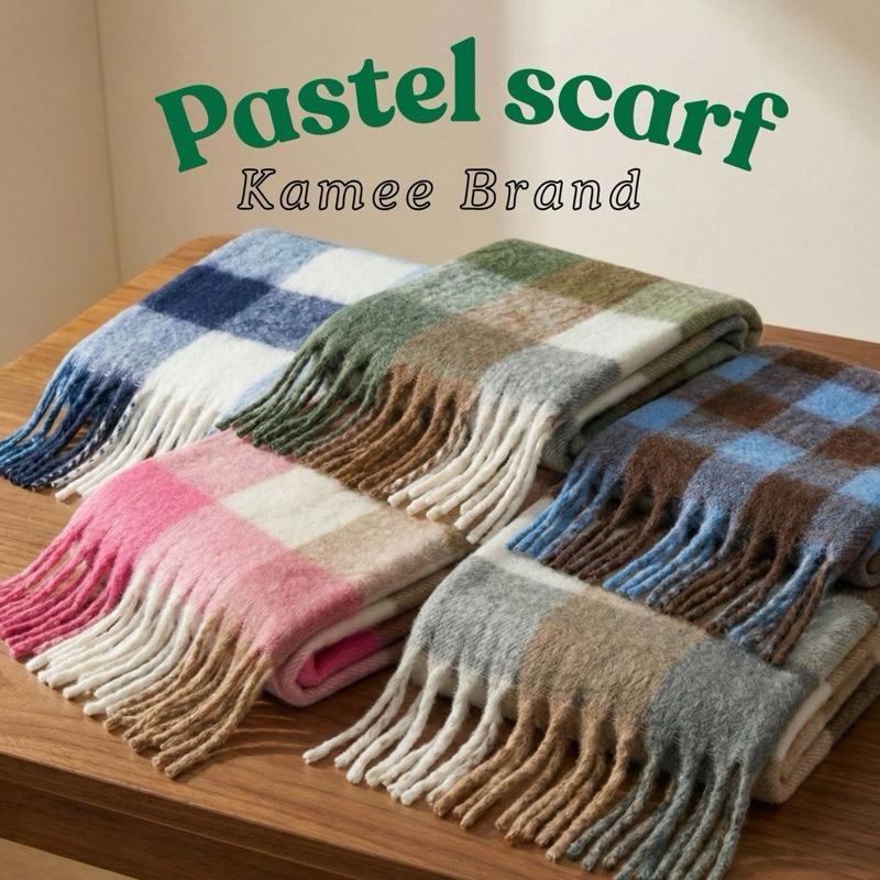Kamee Pastel Scarf ผ้าพันคอหนานุ่ม ส่งจากไทย