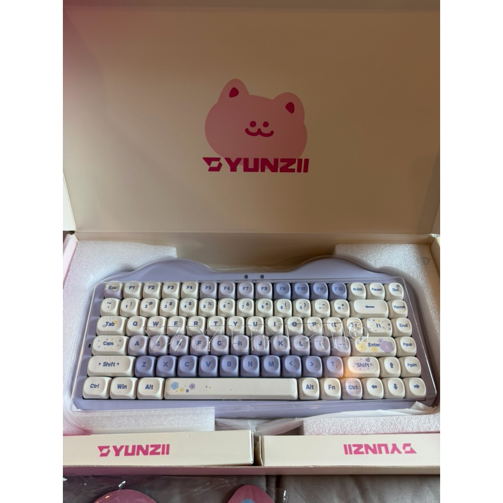 (ส่งต่อ) YUNZII c75 Cake Meow Keyboard กล่องและอุปกรณ์ครบ ไม่มีปุ่มเสีย