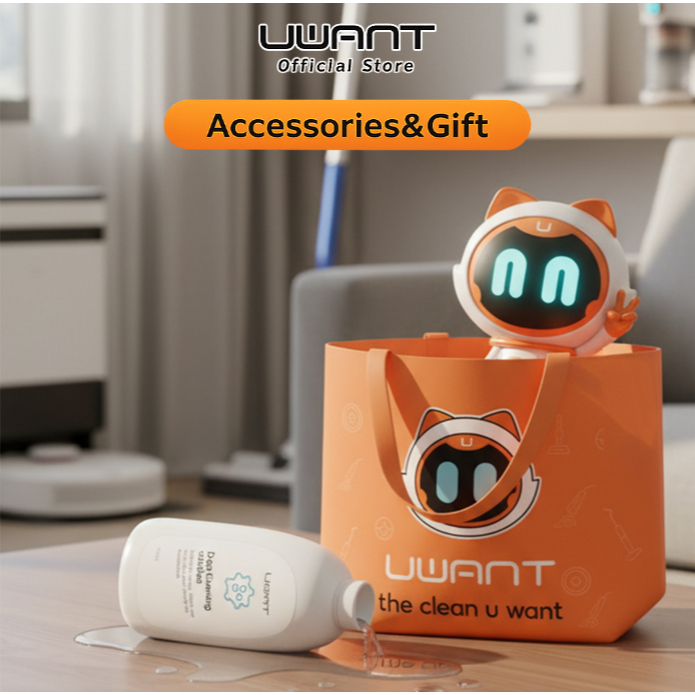 【UWANT】Gift Section ของขวัญสำหรับสมาชิก: ตุ๊กตา Uwant / น้ำยาถูพื้น / ถุงของขวัญ ของแถมให้พร้อมสินค้