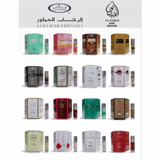 น้ำหอมยกกล่อง6ขวด น้ำหอมอัลรีฮับแท้ (Al rehab) ขนาด6มิล