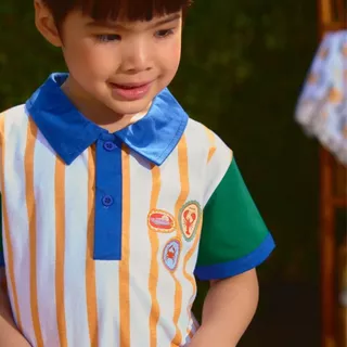 e'clat เสื้อผ้าเด็ก เสื้อโปโลเด็ก กางเกงเด็กขาสั้น ขายแยกชิ้น เด็กผู้ชาย 1-6 ขวบ เนื้อผ้ายืด 9165-9168