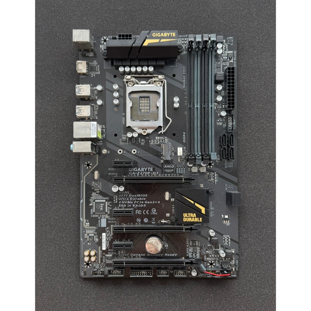 MAINBOARD (เมนบอร์ด) 1151 GIGABYTE GA-Z270P-D3 มือสอง