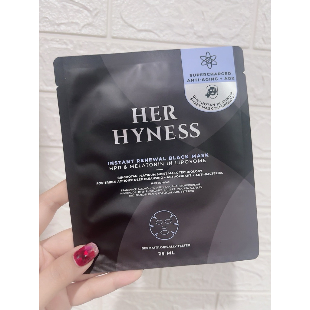 แท้100% her hyness มาส์กดำผิวเด็ก (สีดำม่วง)