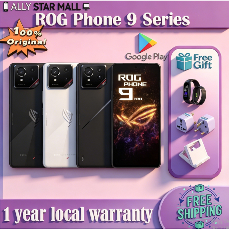 Global Rom Asus ROG Phone 9 Pro/Snapdragon 8 Elite/5800mAh 65W ROG /ROG Phone 9 Gaming Phone | สนับสนุนไทยและ Google