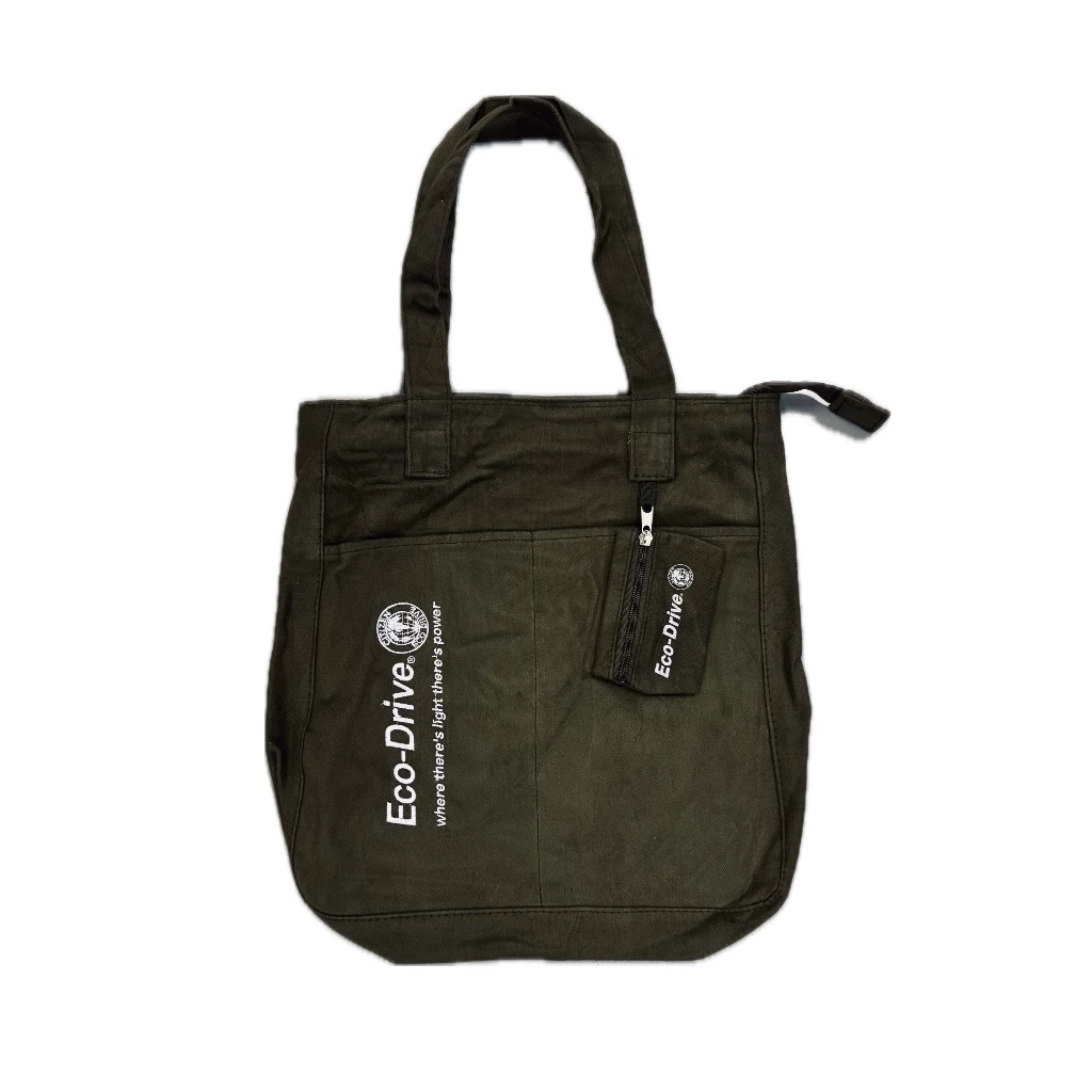 ( สินค้าของแถม ) กระเป๋าผ้า CITIZEN Eco-Drive ( 6.5 x 32 x 35 CM ) Tole BAG