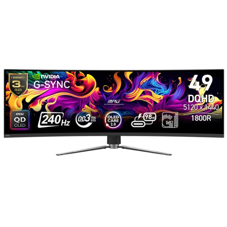 MSI MPG 491CQPX QD-OLED 49" QD-OLED MONITOR