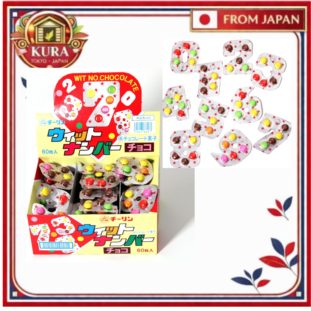 Japanese DIY Chocolate Candy Numbers 0-9 Kids Snack Fun Candy | Cute Dagashi | Direct From Japan
