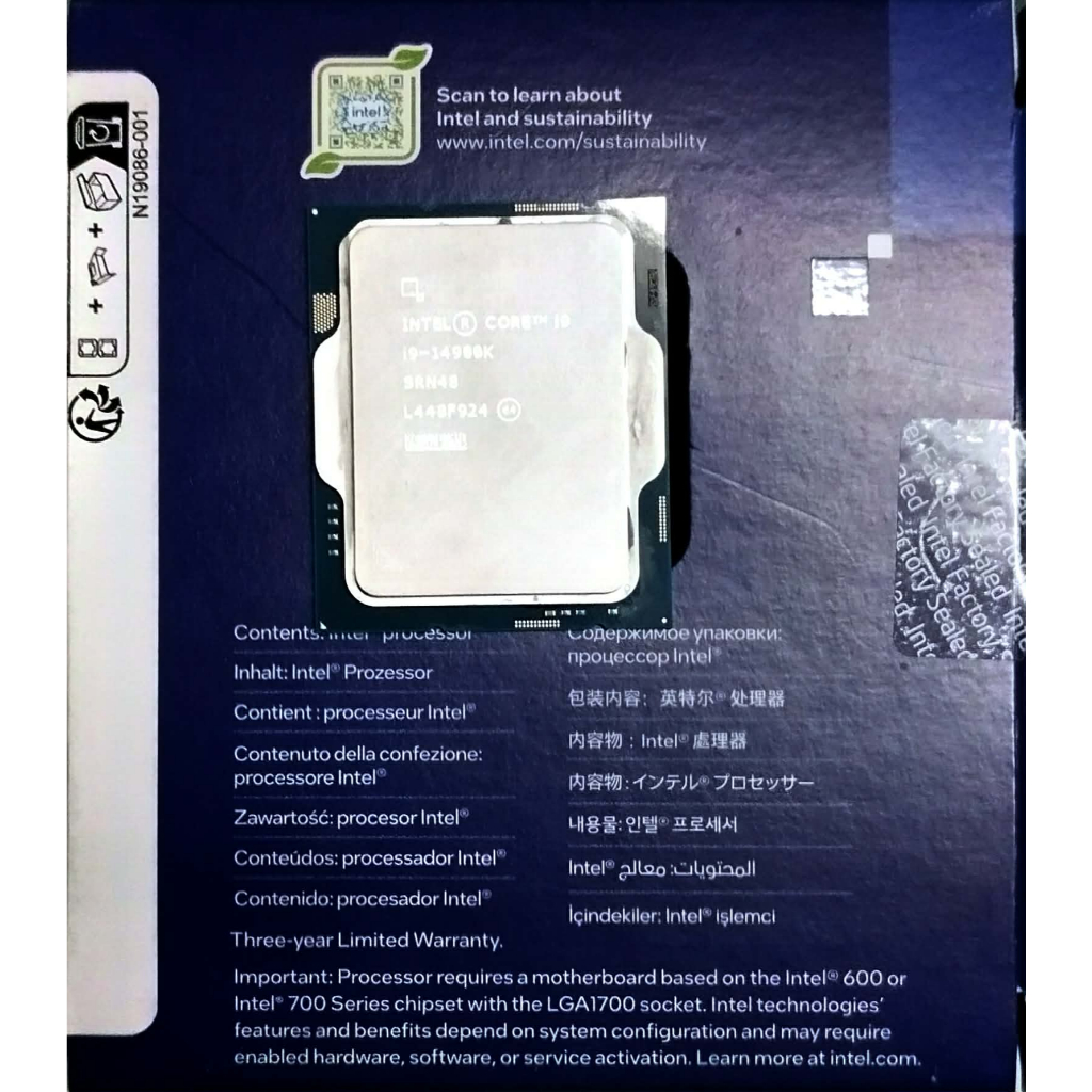 CPU INTEL CORE I9-14900K - 24C 32T 2.4-6.0GHz (INTEL SOCKET 1700) มือ2