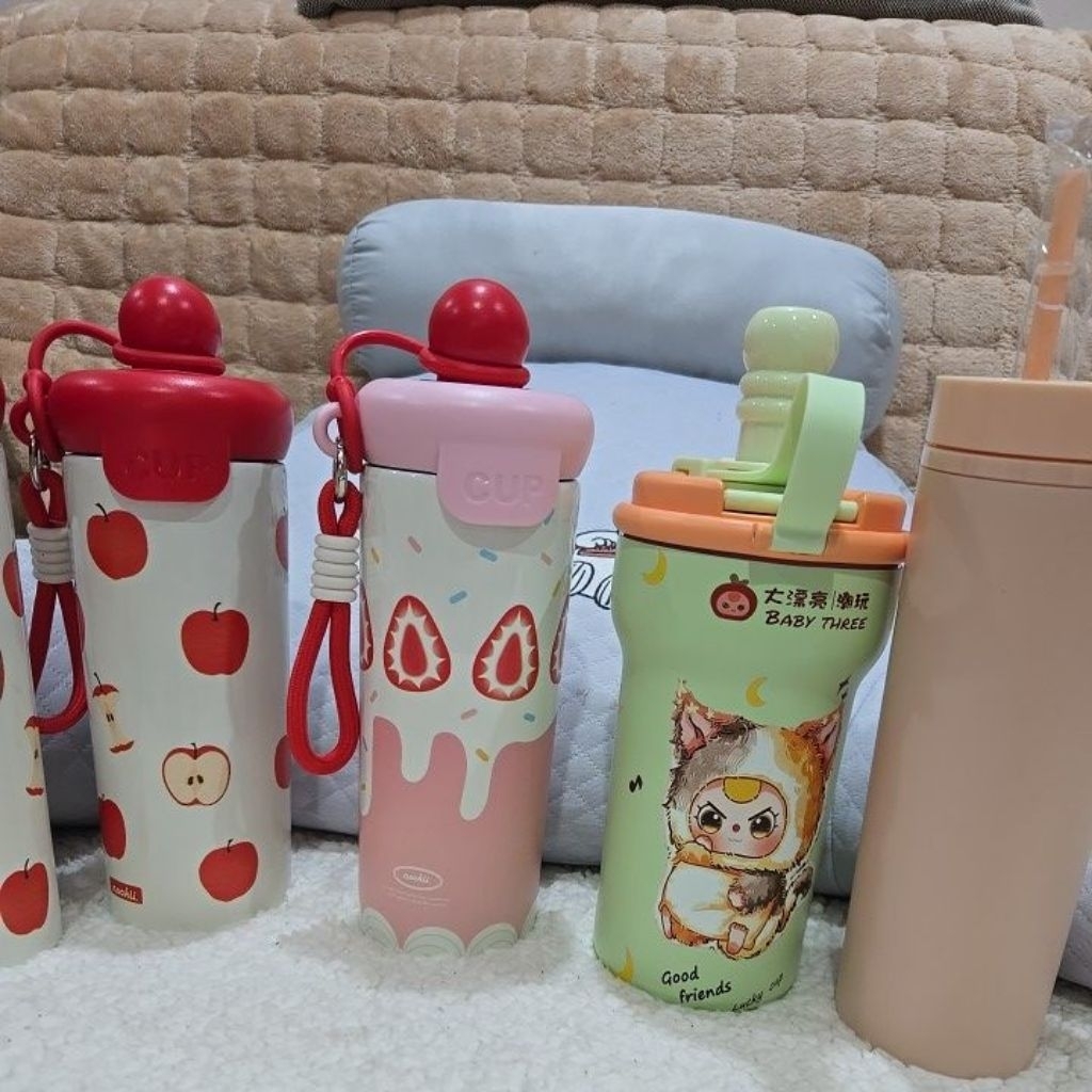แก้วน้ำสแตนเลส SUS316 600 ml. และกระบอกน้ำน่ารักสำหรับใส่น้ำดื่ม
