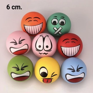 ลูกบอล เด้ง ลูกบอลยาง บอล ขนาด 6 ซม. Bounce ball บริหารมือ เล่นสนุก คลายเครียด